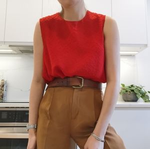 Aritzia BABATON red fancy tank top